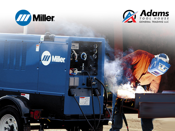 Miller Diesel Engine Welder - Big Blue Series Miller Diesel Engine Welder in UAE worksite